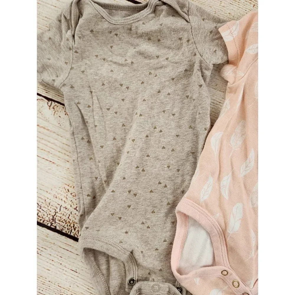 Set of 2 Girls Onesies, Size 3-6 Months